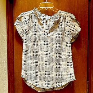 Hundred percent polyester small petite blouse